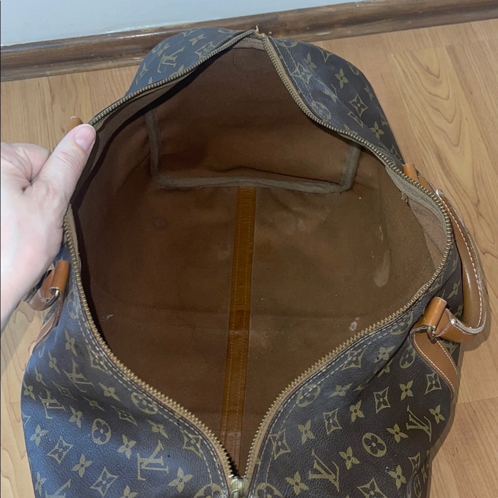 Vintage Louis Vuitton Brown Monogram Keepall 50 - Picture 9 of 11
